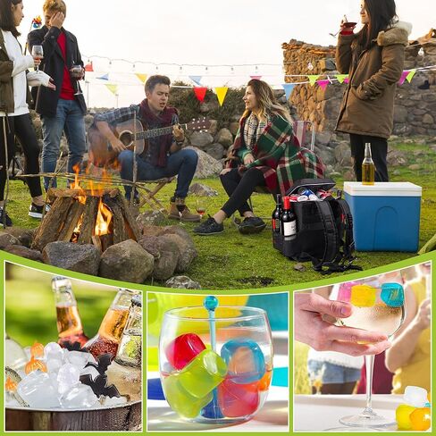 مبردات حقيبة الظهر معزولة ومضادة للتسرب مع أنابيب الثلج، حقيبة ظهر تبريد تادوموي 36 علبة معزولة مقاومة للماء وباردة لمدة تصل إلى 24 ساعة، حقيبة ظهر خفيفة الوزن للغداء للنزهات والتخييم والمشي لمسافات طويلة والشاطئ والمنتزه in Kuwait