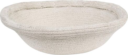 سلة قنوات لورينا ماما الفطر باللون الطبيعي، الكتان، بني التربة لغرفة الأطفال، منطقة اللعب، الحضانة. مصنوع يدويًا على يد حرفيين من القطن والأصباغ غير السامة. الحجم: Ø 1 × 1 قدم 2 بوصة in Kuwait