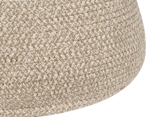 سلة قنوات لورينا ماما الفطر باللون الطبيعي، الكتان، بني التربة لغرفة الأطفال، منطقة اللعب، الحضانة. مصنوع يدويًا على يد حرفيين من القطن والأصباغ غير السامة. الحجم: Ø 1 × 1 قدم 2 بوصة in Kuwait