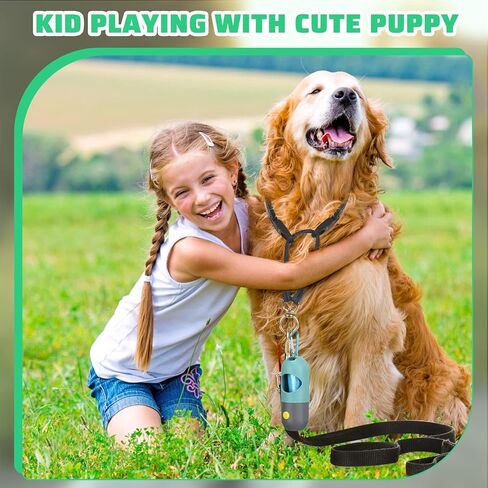 10 Pcs Dog Poop Waste Bag Dispenser with Built in LED Flashlight and 10 Rolls Dog Bags for Poop with Clip Pet Waste Bag Holder for Leash with Clip for Dog Walking, Travel, Camping in Saudi Arabia