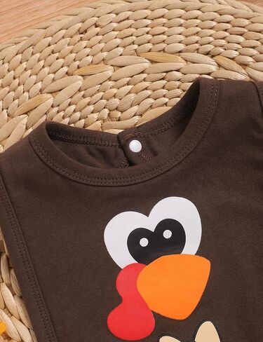 صدريات أطفال من Menglang لعيد الشكر، صدريات أطفال لعيد الشكر الأول، عبوة واحدة للجنسين من مرايل لعاب التسنين وتغذية اللعاب in Kuwait