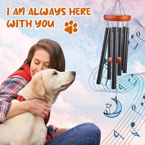 Pet Memorial Wind Chime Personalized Pet Dog Memorial Gifts for Loss of Dog Sympathy Gift Dog Passing Away Gifts Remembrance Grieving Gifts in Kuwait