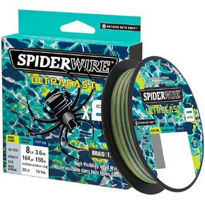 جدائل سبايدرواير SUCFS20-AQC ألتراكاست من سوبرلاين، اختبار 9 كجم، 164 متر in Kuwait