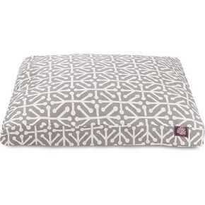 Gray Aruba Large Rectangle Indoor Outdoor Pet Dog Bed With Removable Washable Cover By Majestic Pet Products in Kuwait
