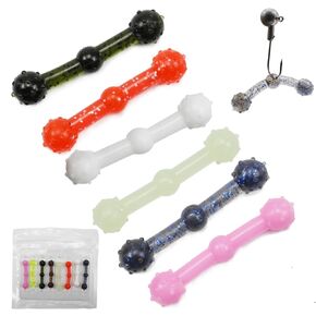 ZRUOYI Soft Plastic Fishing Lure Bait 8 Colors 2 Inch DIY Floating Stick Hammer Fishing Lures for Bass,Topwater Jerk Hopping Swim Bait,Swimming Lures in Kuwait