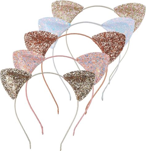 Lee Design Glitter Cat Ears Cute Cat Ears Glitter Hair Bands Cat Ears Headband for Daily Wearing and Party Decorations in Kuwait