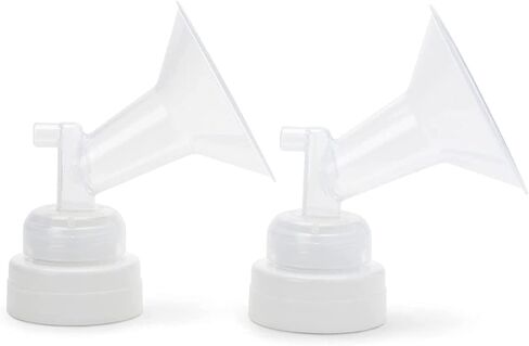 Ameda MYA Breast Pump Replacement Flanges 24mm, Comfort Fit Angled Flange, 2 Count (1 Pair) | Discontinued | NOT Compatible with The MYA Joy or MYA Joy Plus in Saudi Arabia