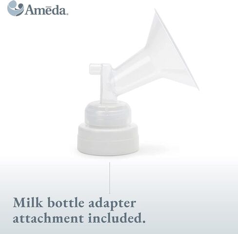 Ameda MYA Breast Pump Replacement Flanges 24mm, Comfort Fit Angled Flange, 2 Count (1 Pair) | Discontinued | NOT Compatible with The MYA Joy or MYA Joy Plus in Saudi Arabia