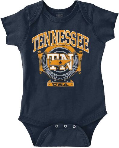 Brisco Brands Tennessee TN Pride Southern Hometown Baby Romper Boys or Girls in Saudi Arabia