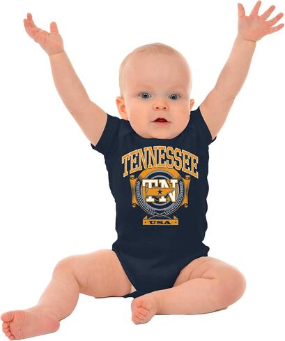 Brisco Brands Tennessee TN Pride Southern Hometown Baby Romper Boys or Girls in Saudi Arabia