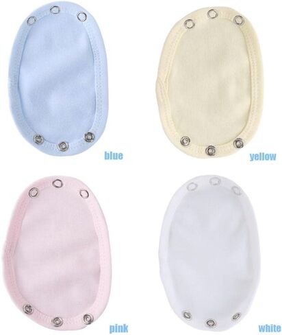 gofidin 4PC Baby Bodysuit Extender for Baby Boys Girls Kids Romper Crotch Extenter Bodysuit Jumpsuit Diaper Romper Lengthen Extend Film(multicolor), Multicolor, One Size in Saudi Arabia