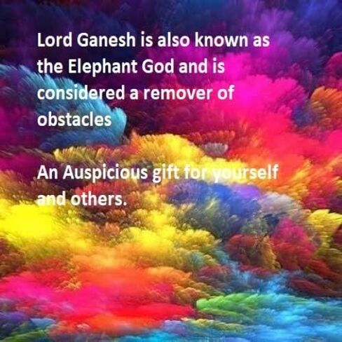 لايت اهيد تمثال متعدد الالوان للورد غانيش جانباتي الفيل الهندوسي غانيشا الله مصنوع من مسحوق الرخام في الهند in Kuwait