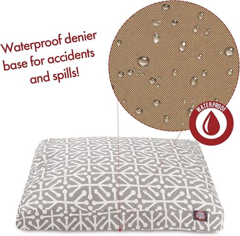 سرير كلب أروبا مستطيل كبير للاستخدام الداخلي والخارجي مع غطاء قابل للإزالة والغسل من Majestic Pet Products in Kuwait