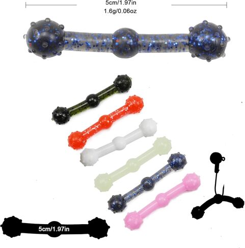 ZRUOYI Soft Plastic Fishing Lure Bait 8 Colors 2 Inch DIY Floating Stick Hammer Fishing Lures for Bass,Topwater Jerk Hopping Swim Bait,Swimming Lures in Kuwait