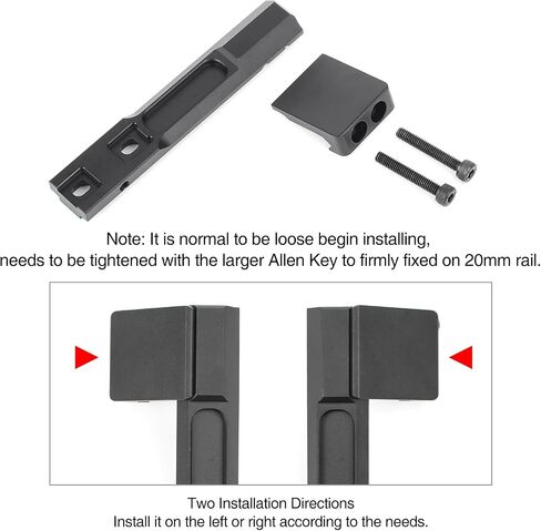 NOBUHIRO Extension Metal Offset Light Mount, Adjustable M300 M600 Series Tactical Flashlight Weapon Light Mount, Fit for 20mm Picatinny Rail or Fast Helmet Fixture in Kuwait
