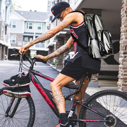 حقيبة ظهر شفافة من mommore حقيبة كتب شفافة متينة للمدرسة والعمل والأمن in Kuwait