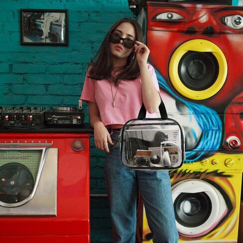 حقيبة ظهر شفافة من mommore حقيبة كتب شفافة متينة للمدرسة والعمل والأمن in Kuwait