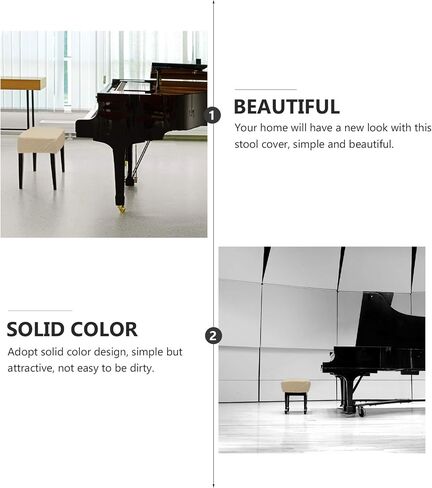 Stool Chair Stool Chair Stool Chair Square Tool Piano Bench Stool Cover Rectangular Chair Cover Elastic Full-Wrapped Chair Cover Black Flex Tools Square Tool Square Tool Square Tool in Saudi Arabia