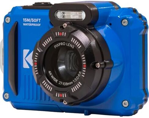 KODAK PIXPRO WPZ2 Waterproof Digital Camera Bundle, Includes: SanDisk 64GB MicroSD Memory Card, Spare Battery and More (6 Items) (Yellow) in Saudi Arabia