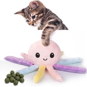 مادهولي 2 قطعة من لعبة النعناع البري مع 10 كرات النعناع البري - لعبة مضغ القط القطيفة لألعاب القطط في الأماكن المغلقة in Kuwait