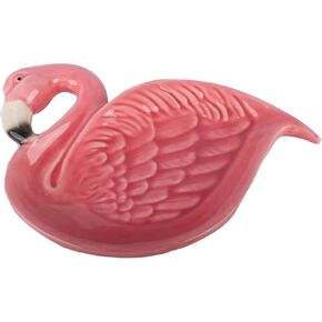 Servette Home Ceramic Trinket Tray Serving Dish-Flamingo