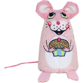FUZZU Sweet Baby Mice, Mouse Cat Toy in with Organic Catnip (Cupcake)