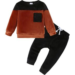 ZOEREA ملابس الأطفال الصغار للأولاد الصغار ملابس 2 قطعة ملابس علوية مطبوعة + سراويل للأطفال الصغار مجموعة ملابس 18M-5T in Kuwait