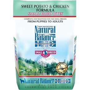 نظام غذائي ذو مكونات محدودة من التوازن الطبيعي، تركيبة البطاطا الحلوة والدجاج، لدغات السلالات الصغيرة، طعام الكلاب الجاف - 4.5 رطل in Kuwait