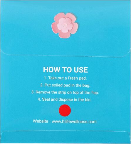 هاي لايف فوط عضوية | فوط صحية | فوط للنساء | بين عشية وضحاها والتدفق الثقيل | فائقة الامتصاص مع كيس التخلص من النفايات القابل للتحلل البيولوجي وهيكل قفل فريد على شكل قرص العسل لفترات خالية من الطفح الجلدي - عبوة من 30 قطعة in Kuwait