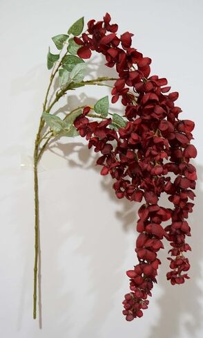 Sweet Home Deco 43'' Silk Wisteria Artificial Flower Spray, Hanging Flower Stem, 6 Branches, Spring Wisteria Flowers, Wedding Flower (Blue) in Saudi Arabia