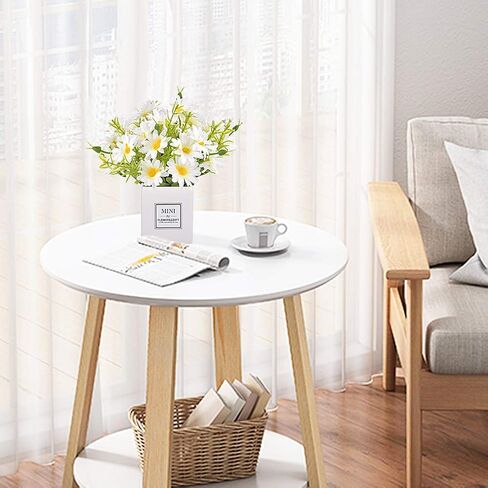 AIFUSI الزهور الاصطناعية، زهرة الأقحوان مع مزهرية زهور الأقحوان الاصطناعية الحريرية باقة نبات بونساي وهمية للديكور المنزلي والمكتب والزفاف، وترتيب القطع المركزية للطاولة، وديكور النوافذ in Kuwait