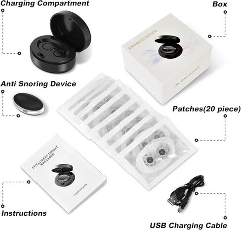 جهاز مضاد للشخير، أجهزة كهربائية مطورة لسداد الشخير مع تدليك ذكي للحلق، آلة حل الشخير من أجل نوم أفضل in Kuwait