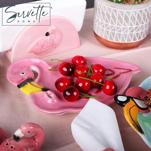 Servette Home Ceramic Trinket Tray Serving Dish-Flamingo in Saudi Arabia