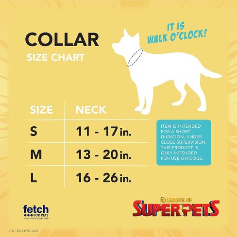 طوق كلب DC Comics League of Super-Pets Ace Batman، صغير| طوق الكلاب المرخص رسميًا من DC League of Super-Pets | طوق كلب صغير DC League of Super-Pets Ace Bat Hound نمط باتمان مع حلقة على شكل حرف D in Saudi Arabia