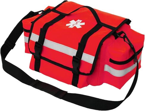 MYDAYS OUTDOOR حقيبة الإسعافات الأولية فارغة، حقيبة الطوارئ، طقم الصدمات EMS/EMT مع شريط عاكس للممرضات، فرق الإنقاذ، المستجيب للطوارئ، السفر (أحمر) in Kuwait