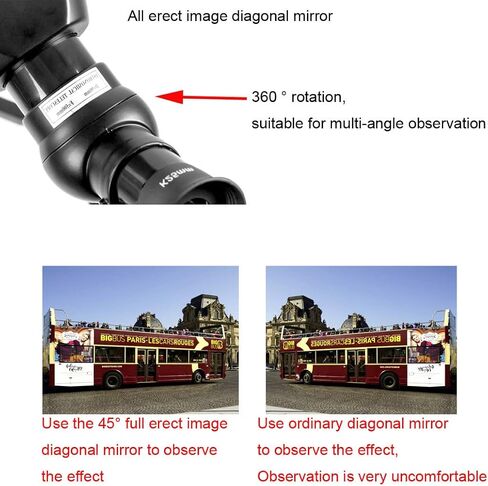 تلسكوب فلكي SKYOPTIKST 500x80 - تلسكوب 80 مم مع حامل ثلاثي القوائم وحقيبة محمولة ومحول الهاتف in Kuwait