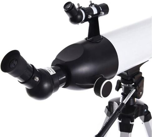 تلسكوب فلكي SKYOPTIKST 500x80 - تلسكوب 80 مم مع حامل ثلاثي القوائم وحقيبة محمولة ومحول الهاتف in Kuwait