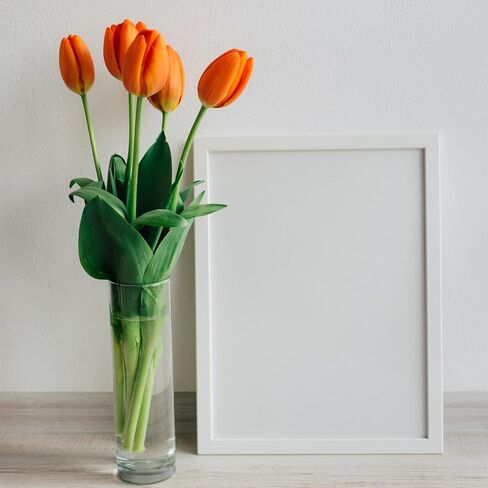 12 Pack Glass Clear Cylinder Vases Tall Floating Candle Holders Centerpiece Table Vases for Home Wedding Decorations Formal Dinners (4 x 3.35 Inch) in Kuwait
