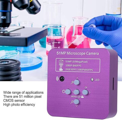 51MP HDMI Microscope Camera Digital Microscope Video Camera Industrial Electronic USB Microscope 120X C Mount Lens with Remote Control in Saudi Arabia