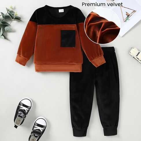 ZOEREA ملابس الأطفال الصغار للأولاد الصغار ملابس 2 قطعة ملابس علوية مطبوعة + سراويل للأطفال الصغار مجموعة ملابس 18M-5T in Kuwait