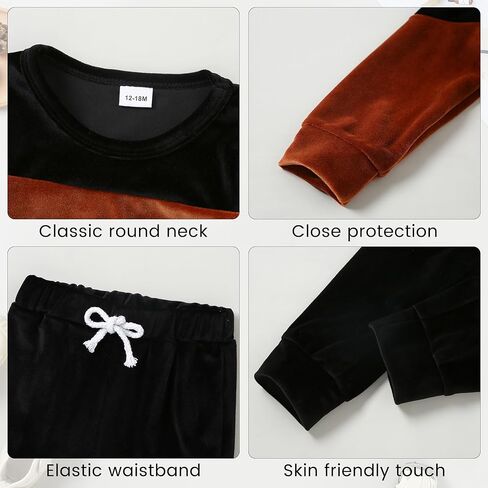 ZOEREA ملابس الأطفال الصغار للأولاد الصغار ملابس 2 قطعة ملابس علوية مطبوعة + سراويل للأطفال الصغار مجموعة ملابس 18M-5T in Kuwait