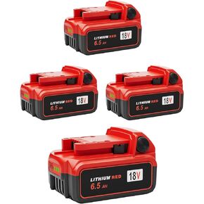 استبدال بطارية Lenoya 4 عبوات 18 فولت 6.5 أمبير لبطارية ميلووكي M-18 in Kuwait