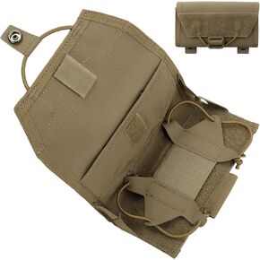 حقيبة هاتف LIVANS Molle، حامل هاتف سترة تكتيكية، حامل هاتف محمول على الصدر، حامل للهاتف الذكي، حامل لحزام السترة، حجم الشاشة العالمي 6 "-6.7" in Kuwait