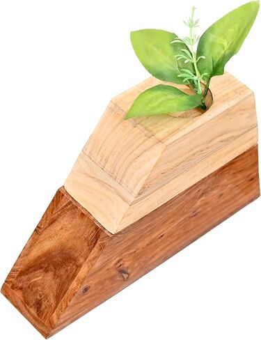 leatherooze Plant Urn with Magnetic Joint Solid Wooden Urn for Adult Human Ash Cremation Funeral Handcrafted Wood Urn Decorative Urn Large Urn Interior in Kuwait