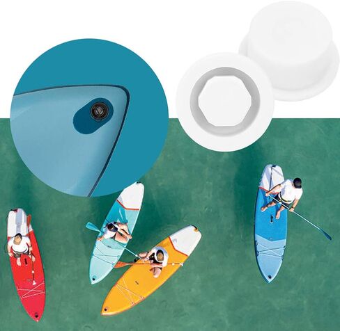 2Pcs PVC Surfboard Vent Hole Plug Paddle Board Vent Hole Surfing Auto Valve Waterproof Accessory in Saudi Arabia