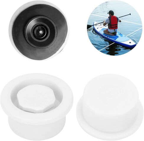 2Pcs PVC Surfboard Vent Hole Plug Paddle Board Vent Hole Surfing Auto Valve Waterproof Accessory in Saudi Arabia