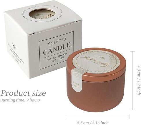 مجموعة من 6 شموع معطرة، مجموعات شموع عطرية، مصممة خصيصًا كهدية لوصيفات العروس، هدايا مثالية لحفلات الزفاف، وأعياد ميلاد النساء، وعيد الأم، وعيد الشكر، والكريسماس (أسود) in Kuwait