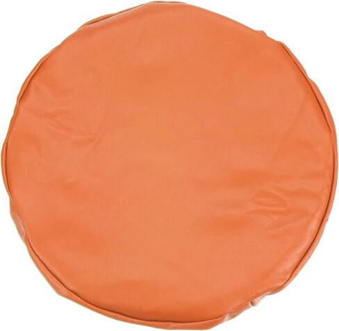 PATIKIL Round Bar Stool Cover, PU Leather Washable Elastic Stool Cushion Cover for Diameter 12"-14" Chair, Black in Saudi Arabia