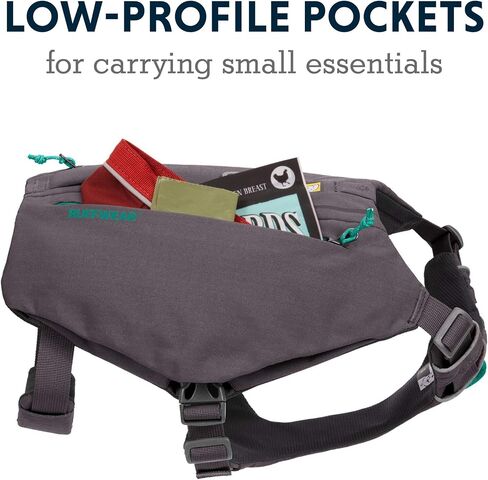 Ruffwear، سرج Switchbak للكلاب، حزمة وتسخير هجين للرحلات اليومية والاستخدام اليومي، سماق أحمر، متوسط in Kuwait
