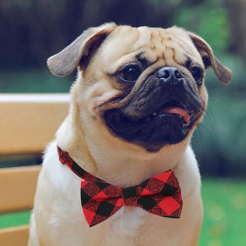 Segarty Bowties for Dogs, 30 PCS Dog Bow Ties with Adjustable Collar, Grooming Bows Ties, Bulk Puppy Bow Ties for Small Medium Girl Boy Dogs Cats Christmas Neck Tie Valentine Holiday Dog Ties in Kuwait